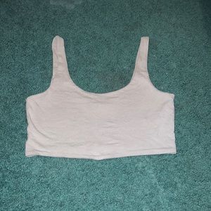 Baby blue crop top tank